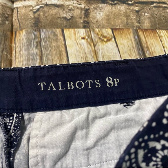 Talbots Blue White Paisley Print The Weekend Short - Picture 5 of 6